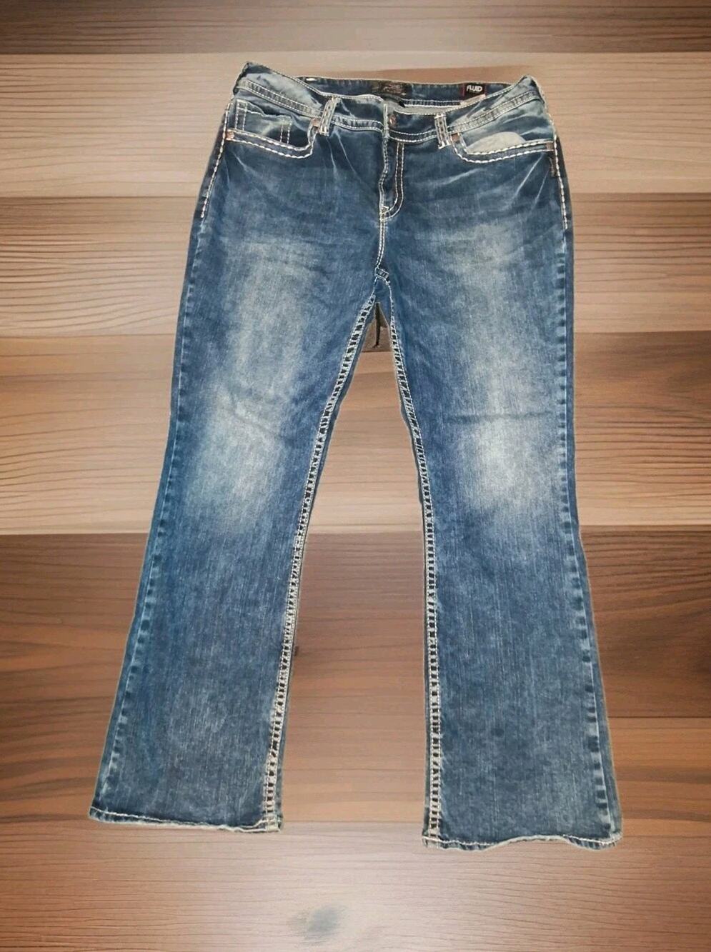 Vtg Silver Jeans Bootcut Denim Jeans Fluid Denim Suki Mid Boot Size 20